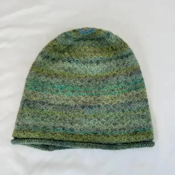 Shupaca Baby Alpaca Beanie Hat Peru Clean Girl Green Winter cap - Picture 1 of 5